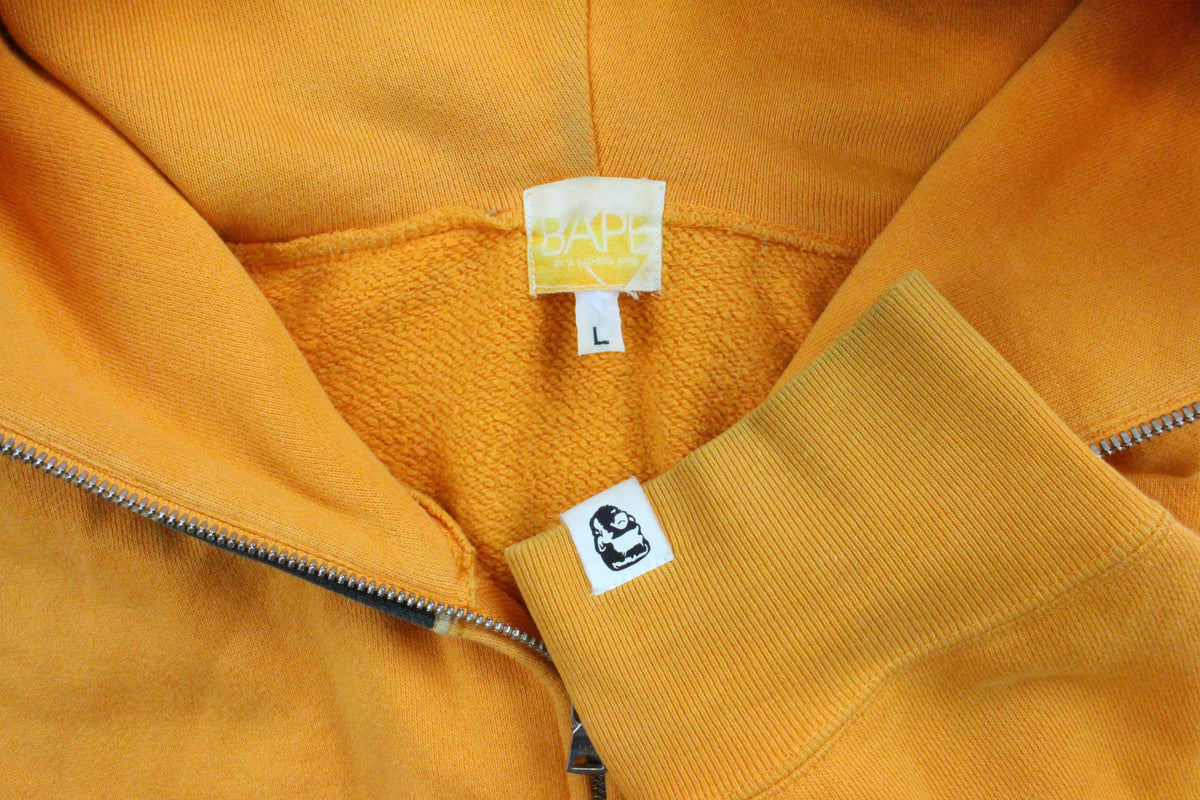 Bape 1st Yellow Camo Shark Hoodie Orange - SaruGeneral