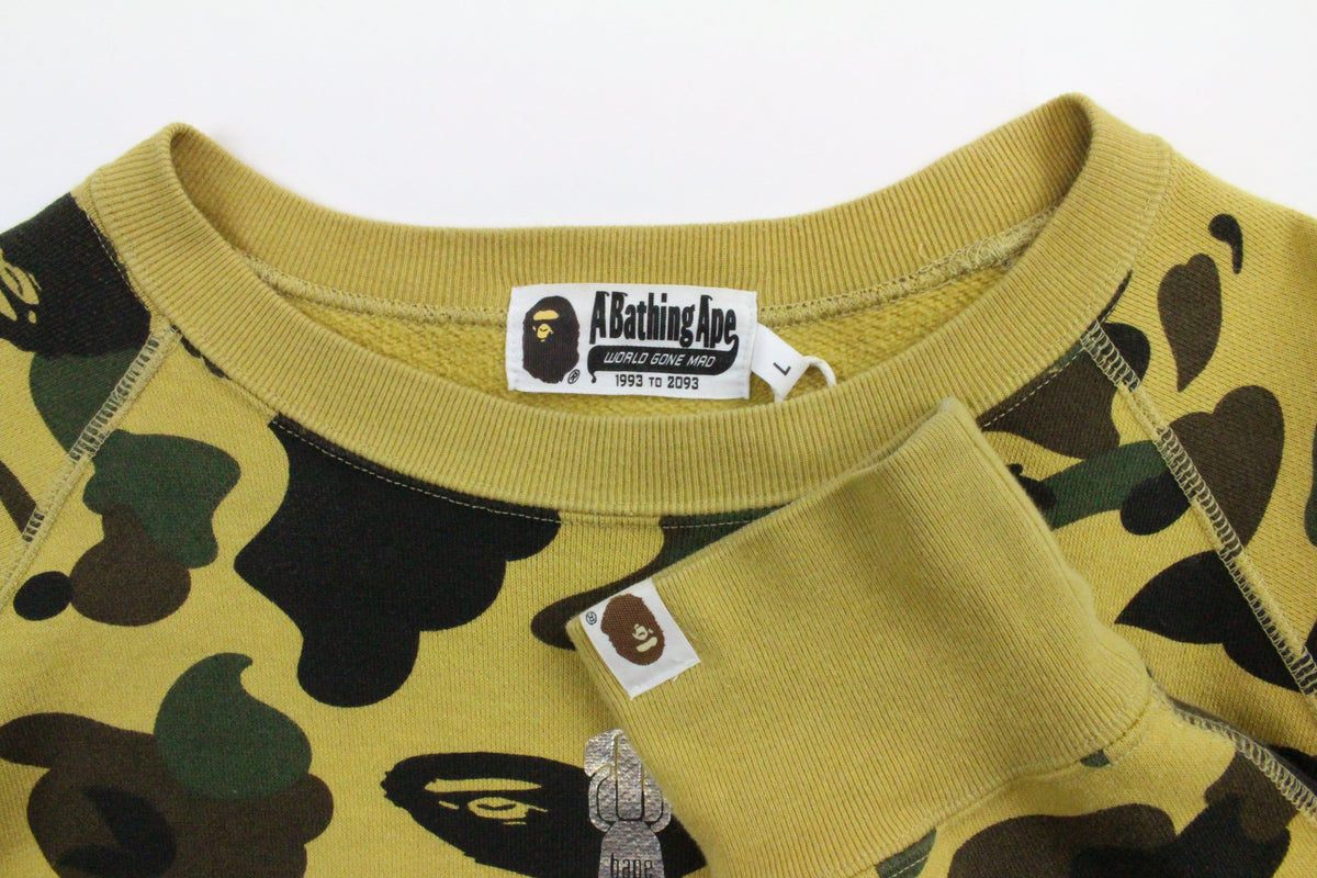 Bape 1st Yellow Shark Crewneck - SaruGeneral
