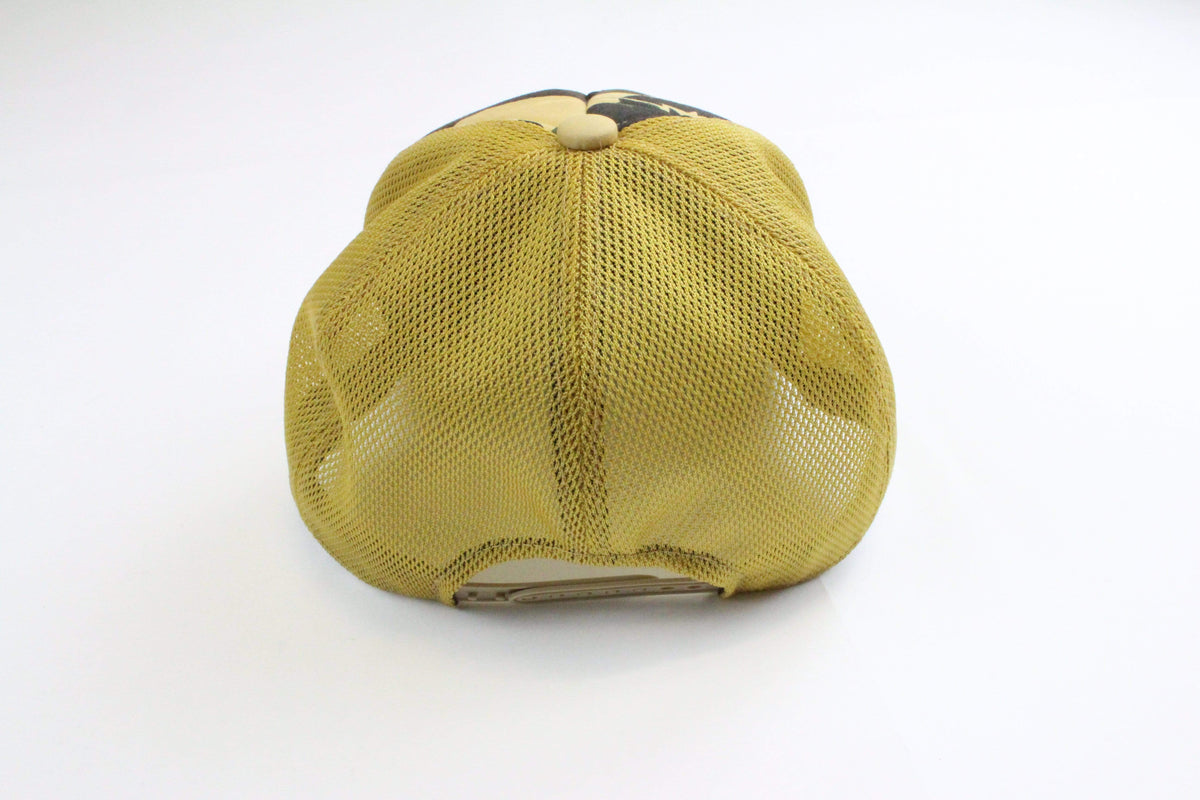 Bape x Kaws 1st Yellow Camo Truker Hat - SaruGeneral