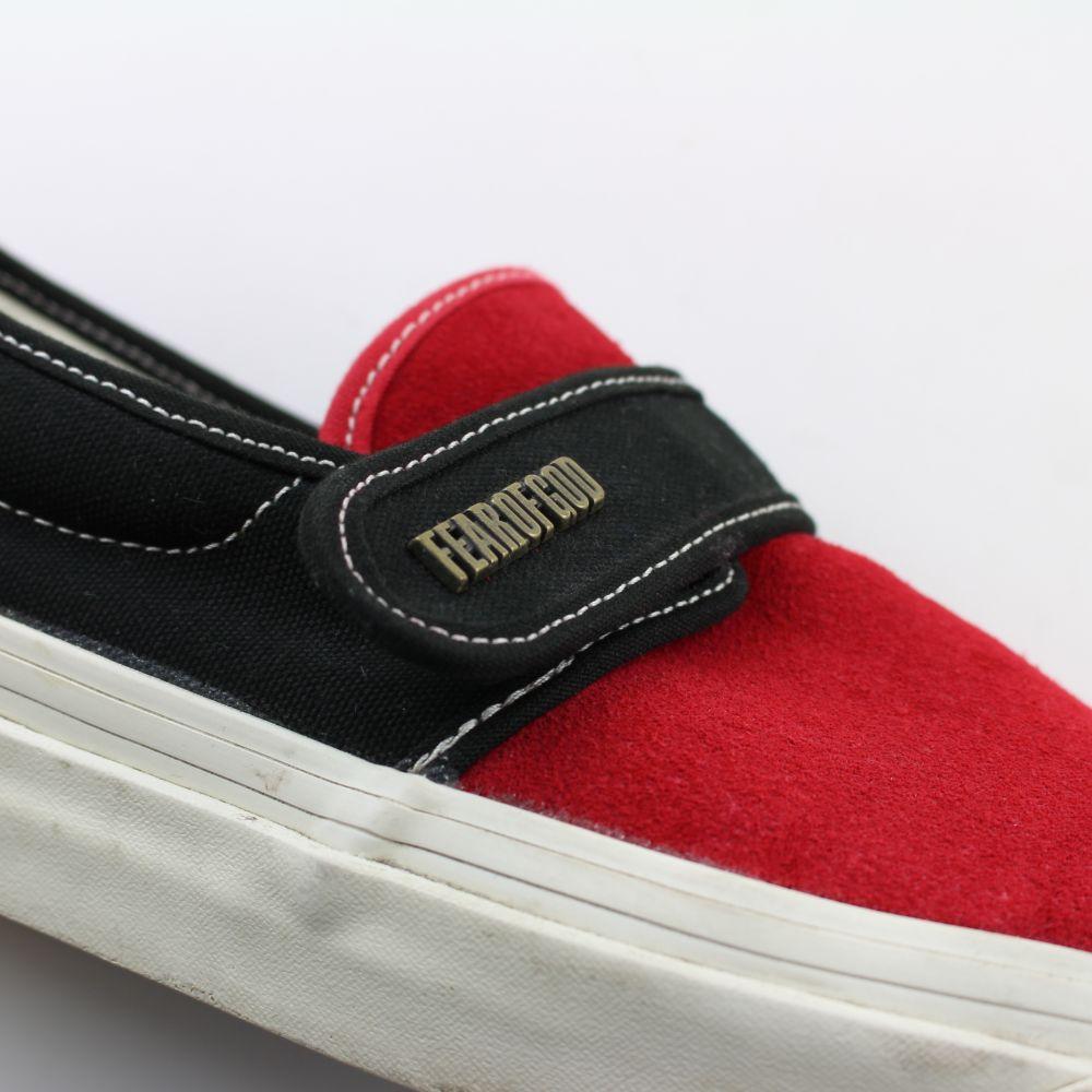 Fear of god x Vans Slip on Red - SaruGeneral