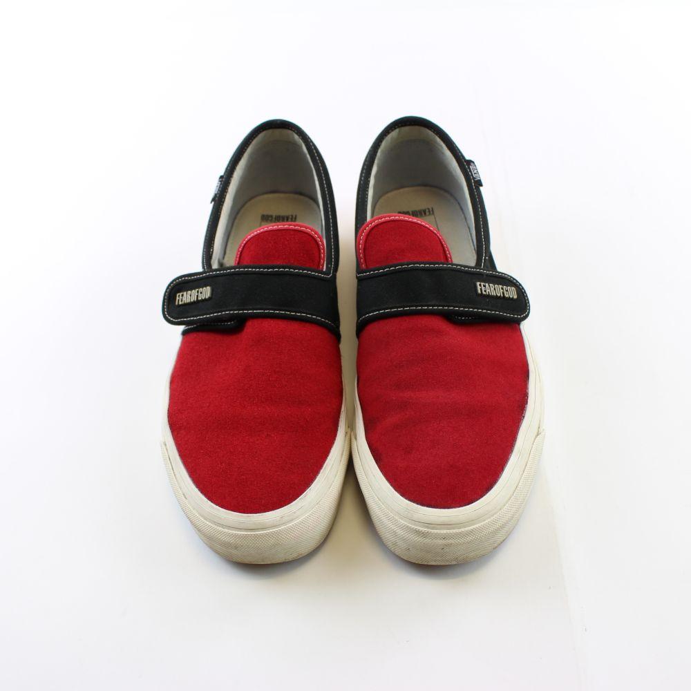Fear of god x Vans Slip on Red - SaruGeneral
