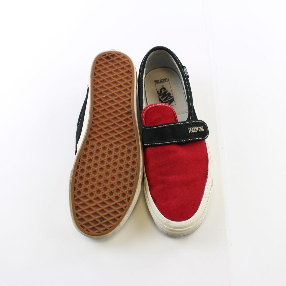 Fear of god x Vans Slip on Red - SaruGeneral