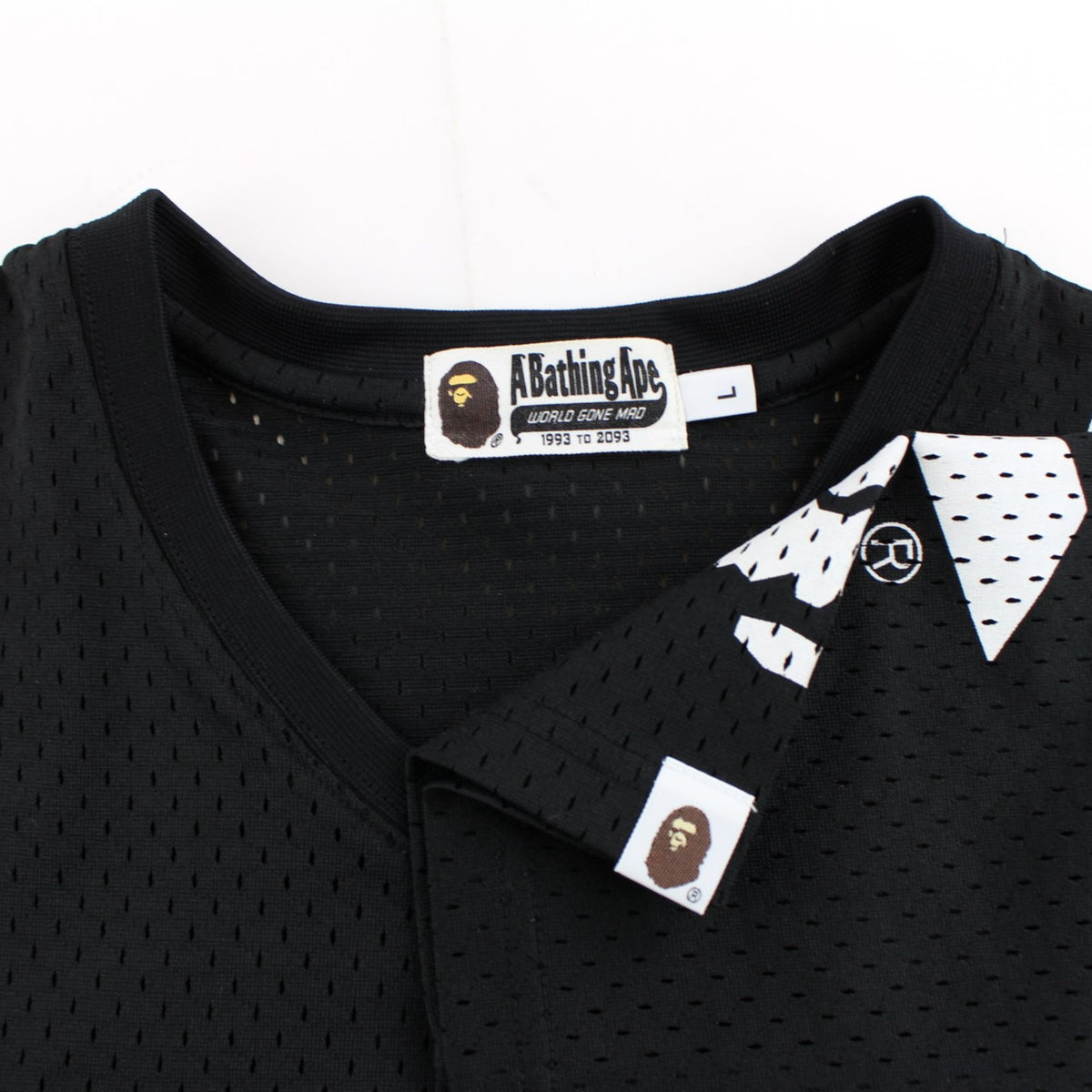 Bape 1st yellow 88 Camo Mesh Jersey Black - SARUUK