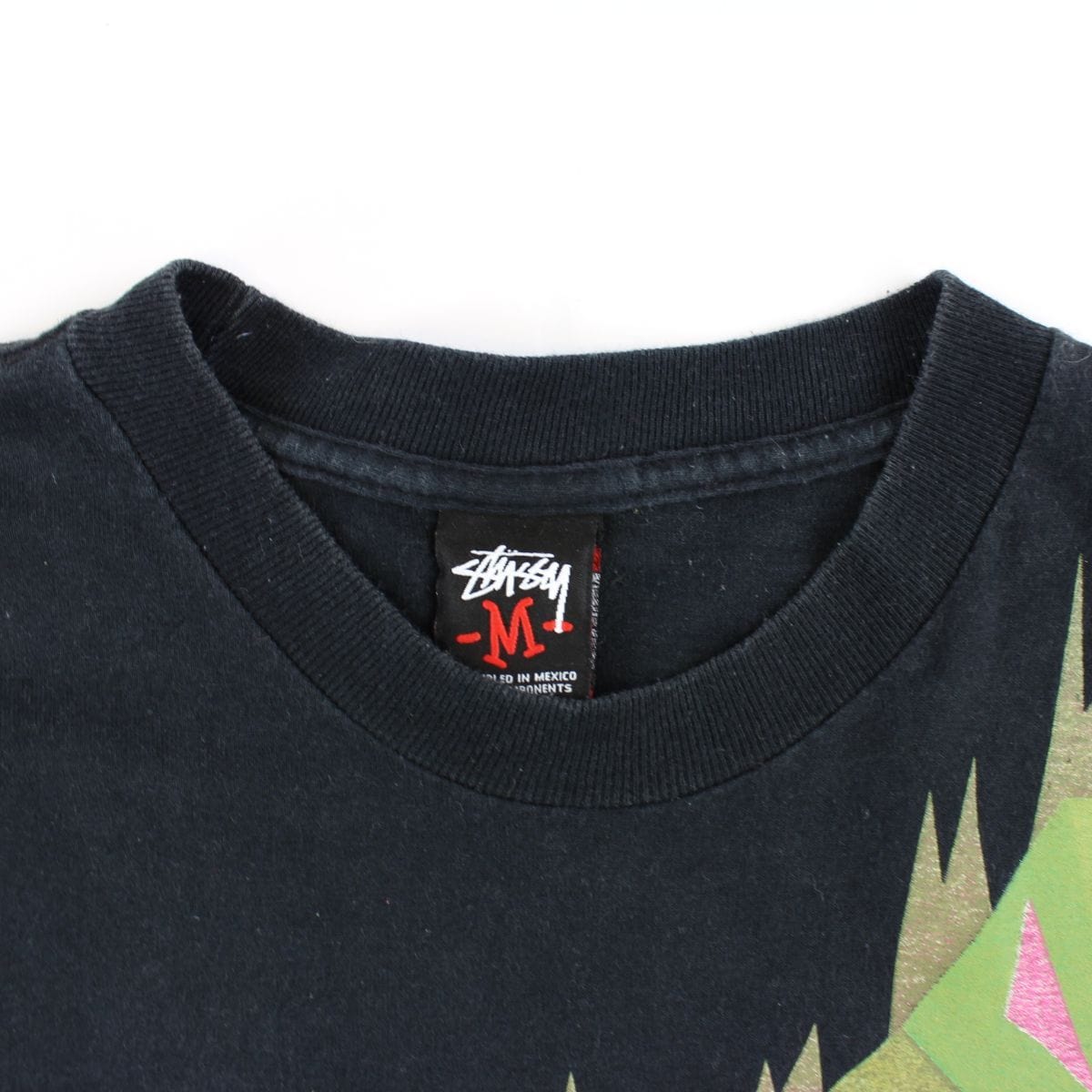 Stussy dino flame Tee Black - SARUUK