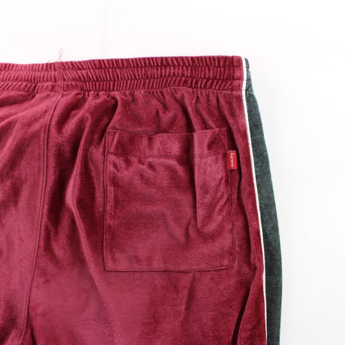 Supreme Velour Trackpants Red - SARUUK