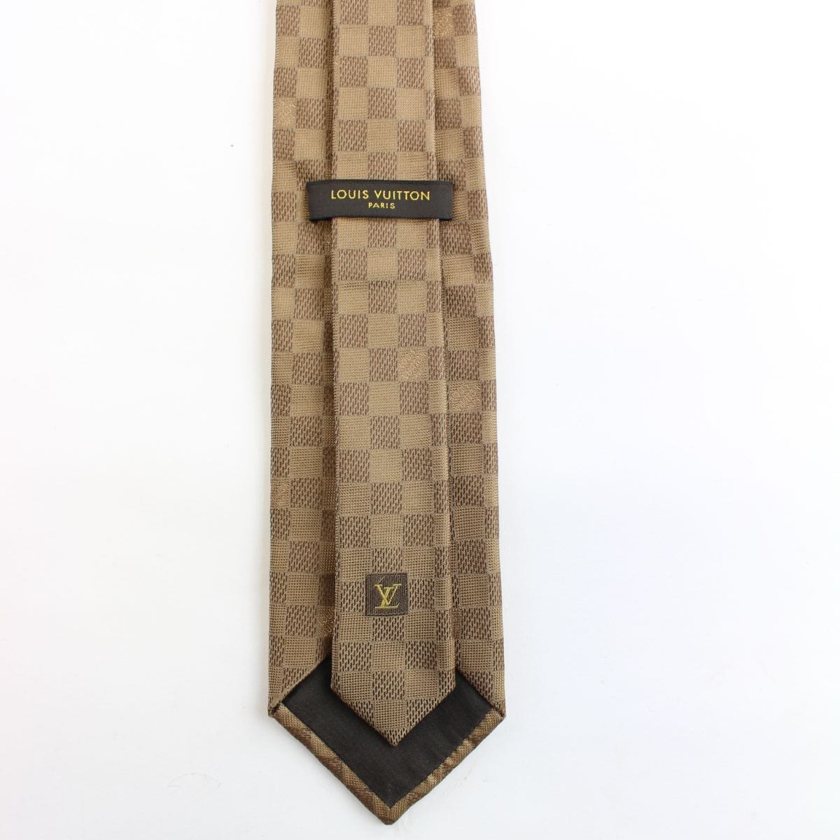 Louis vuitton checkered tie brown - SaruGeneral