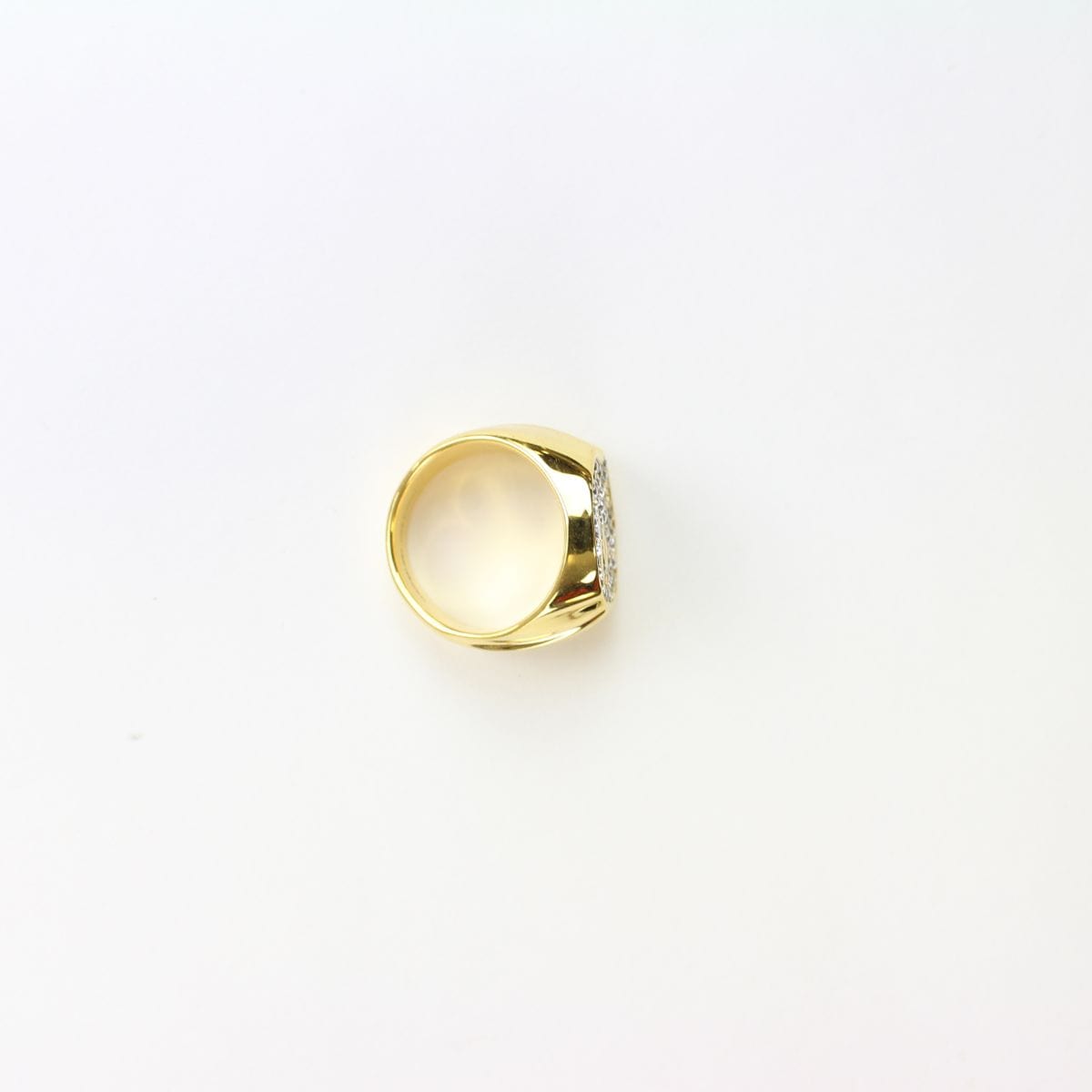 bape swarkovski big ape logo ring gold - SaruGeneral
