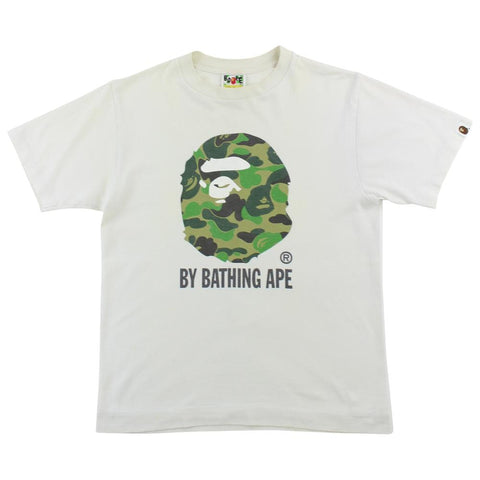 T-shirt Big Ape Bape ABC Green Camo Blanc