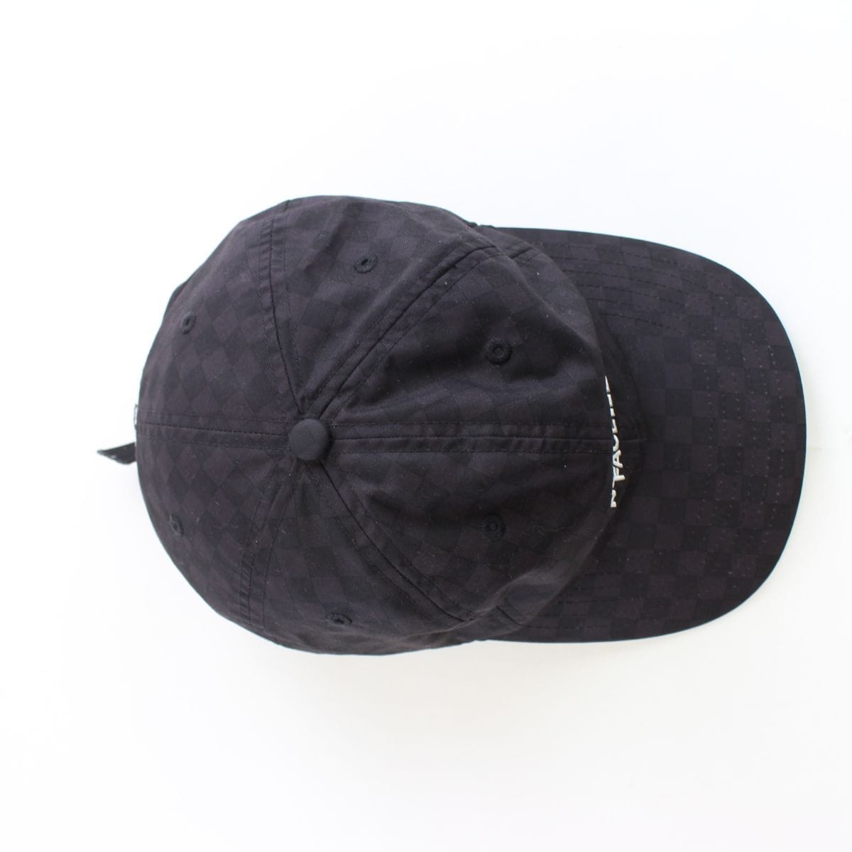 supreme x the north face tnf black checkered 6panel 2011 - SaruGeneral