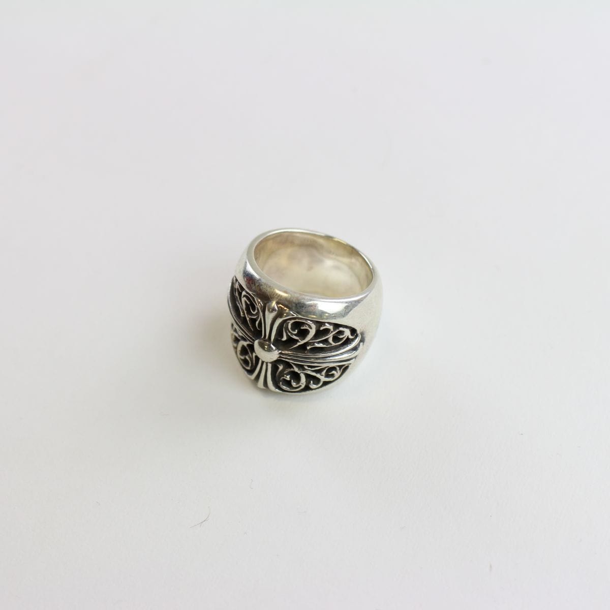 chrome hearts classic oval cross ring - SaruGeneral