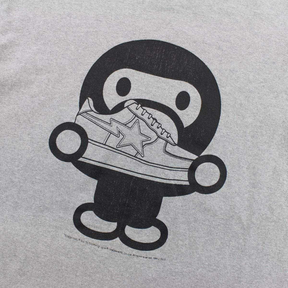 Bape Baby Milo Bapesta Sneaker Tee Grey - SaruGeneral