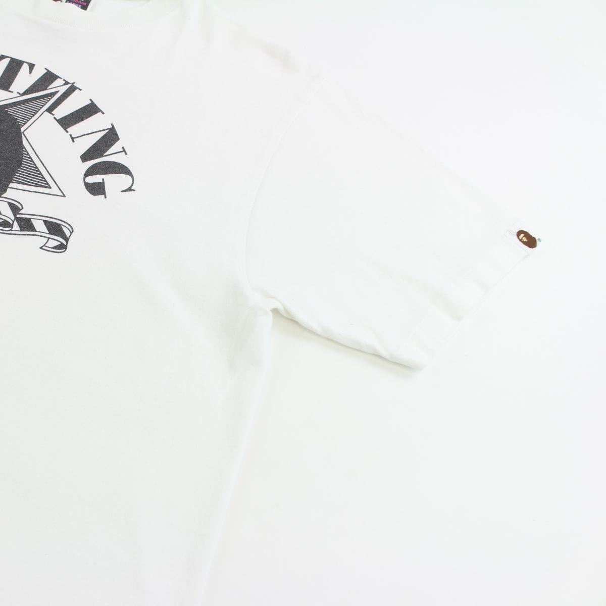 Bape College Logo Bapesta Tee White - SARUUK