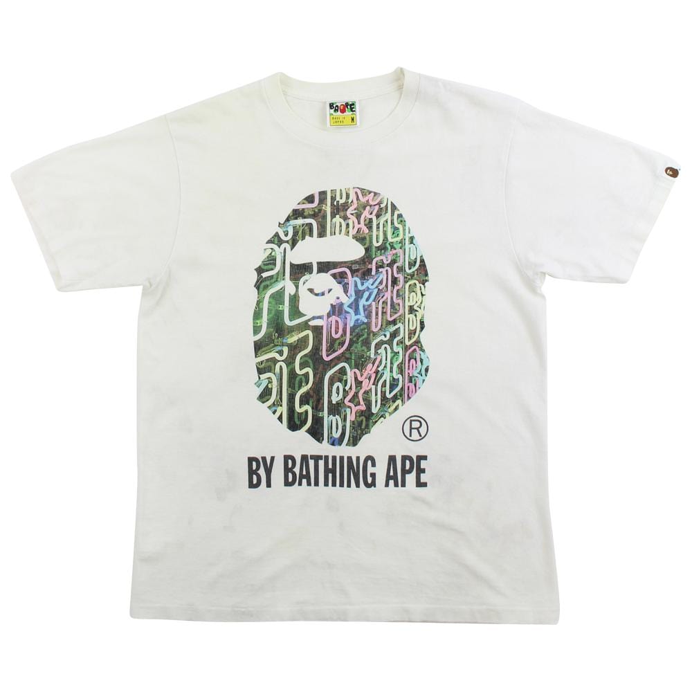 Bape Big Ape Neon Tee White - SARUUK