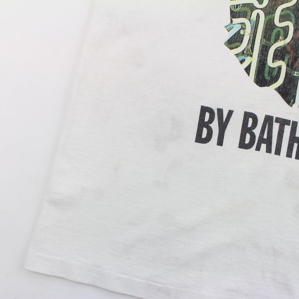 Bape Big Ape Neon Tee White - SARUUK