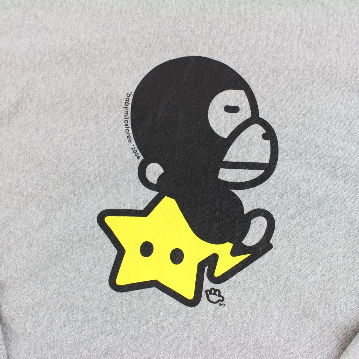 Bape Sleeping Milo Bapesta Crewneck Grey - SARUUK