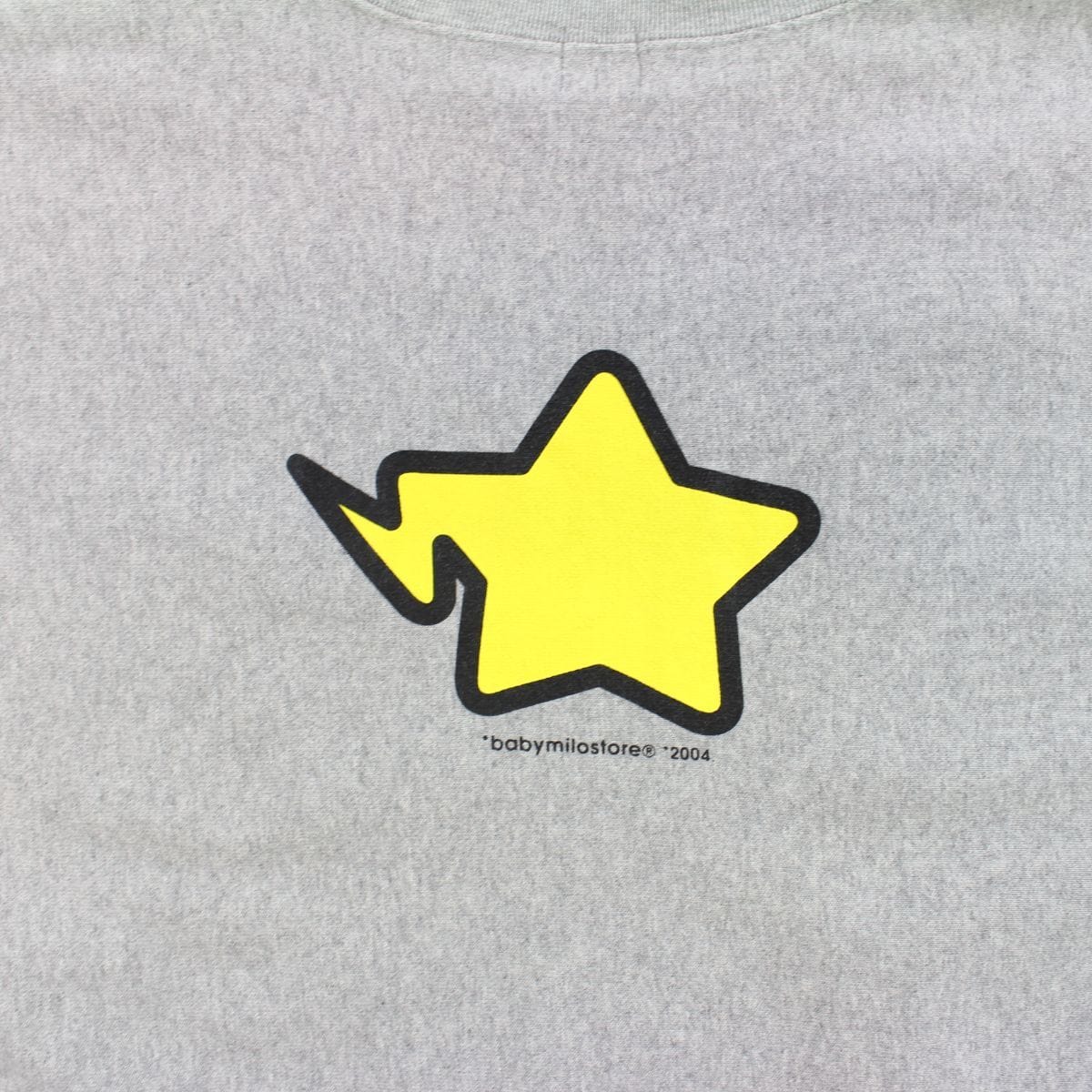Bape Sleeping Milo Bapesta Crewneck Grey - SARUUK