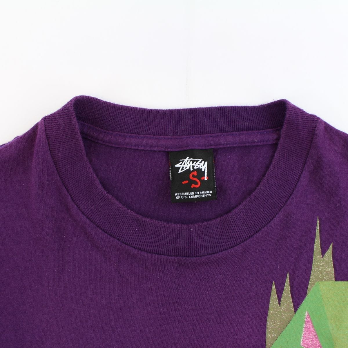 Stussy Dino Flame Tee Purple - SARUUK