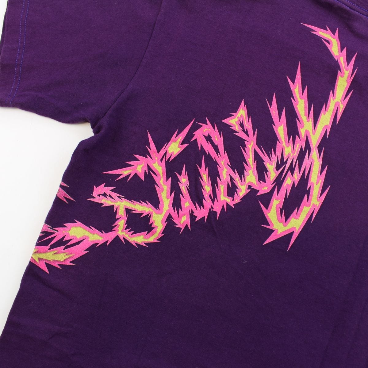 Stussy Dino Flame Tee Purple - SARUUK