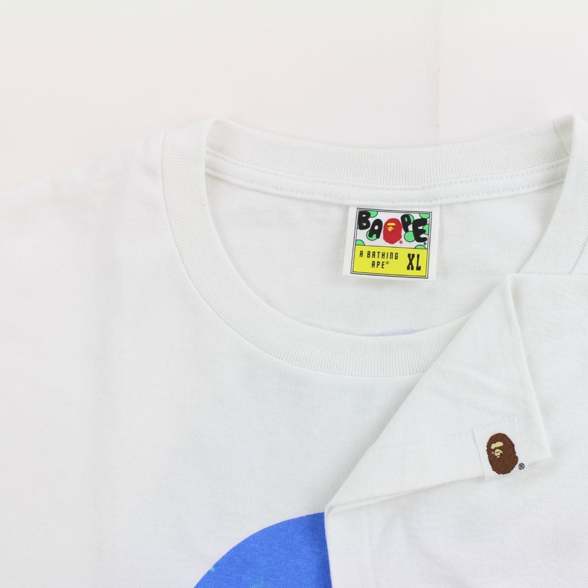 Bape Tie Dye Big Ape Tee White - SARUUK