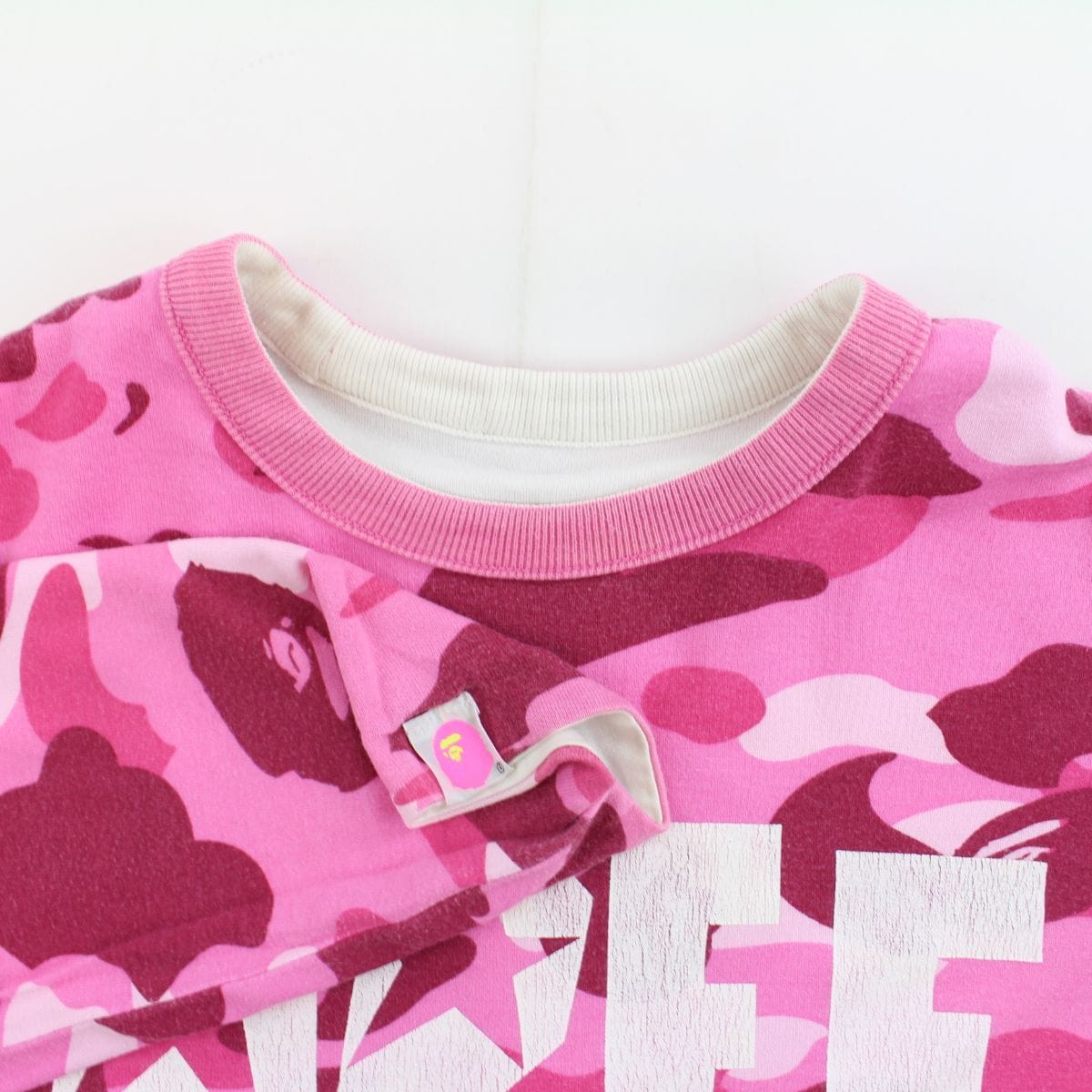 Bape Pink Camo LS Reversible Tee - SARUUK