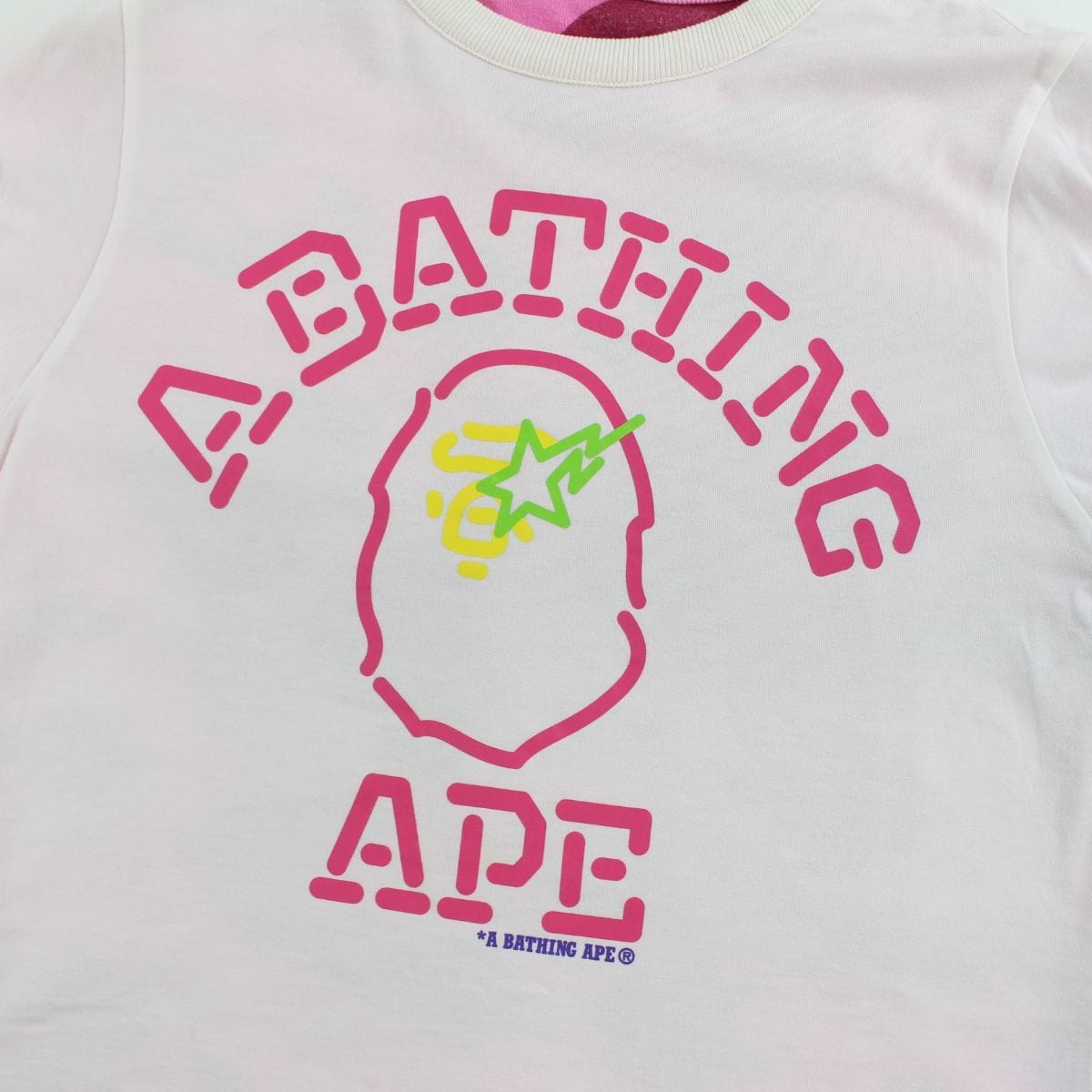 Bape Pink Camo LS Reversible Tee - SARUUK