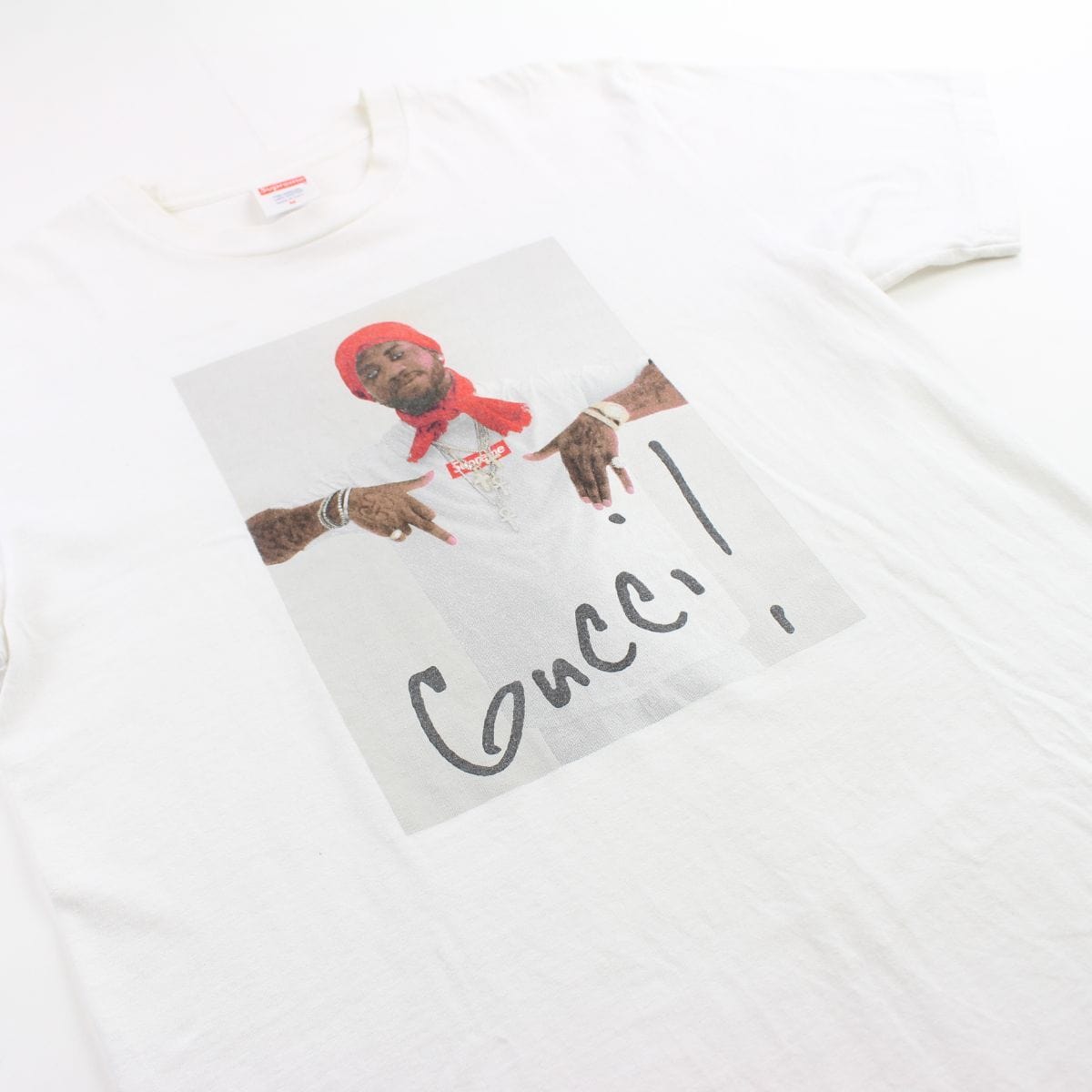 supreme x gucci mane tee white 2016 - SaruGeneral