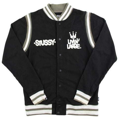 Veste universitaire Stussy Livin Large noire