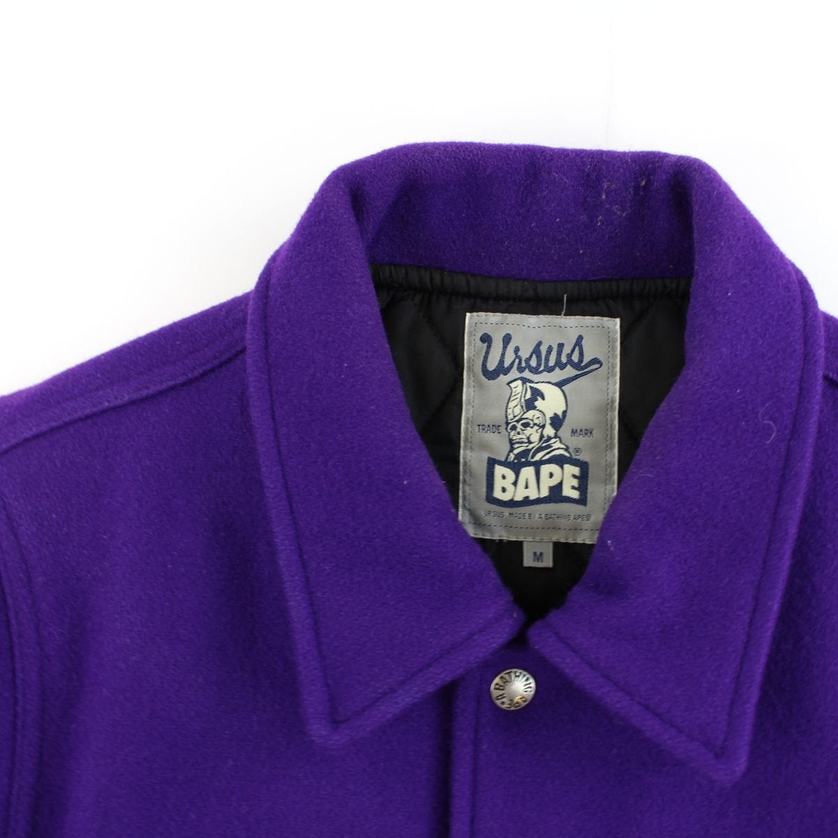 Bape Ursus Varsity Jacket Purple - SARUUK