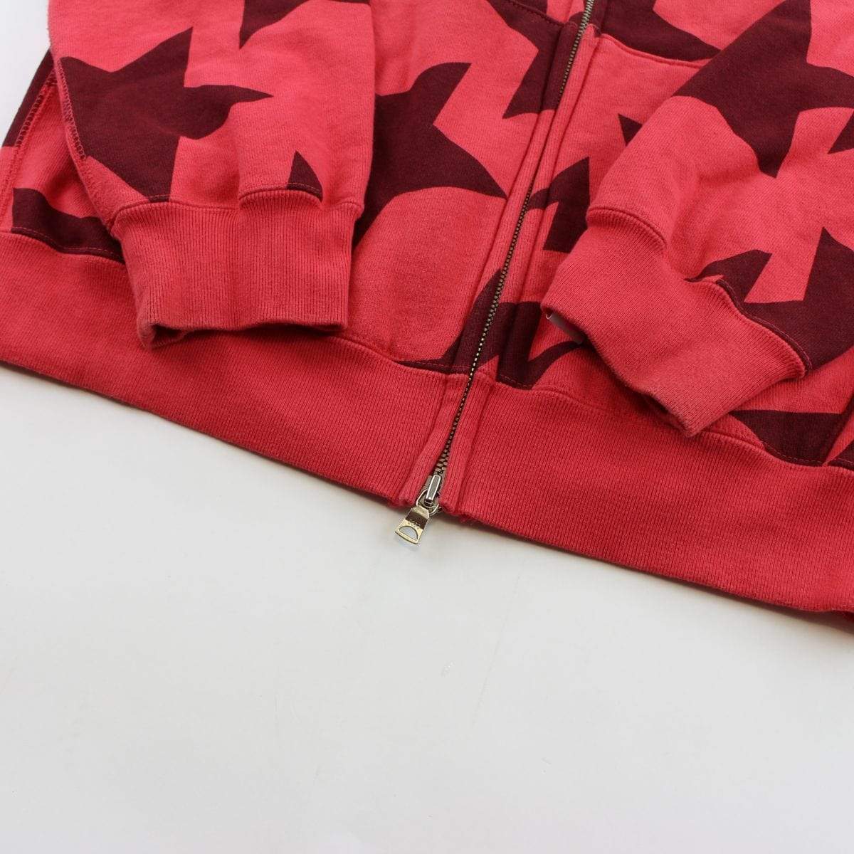 Bape Bapesta All Over Print Hoodie Red - SaruGeneral
