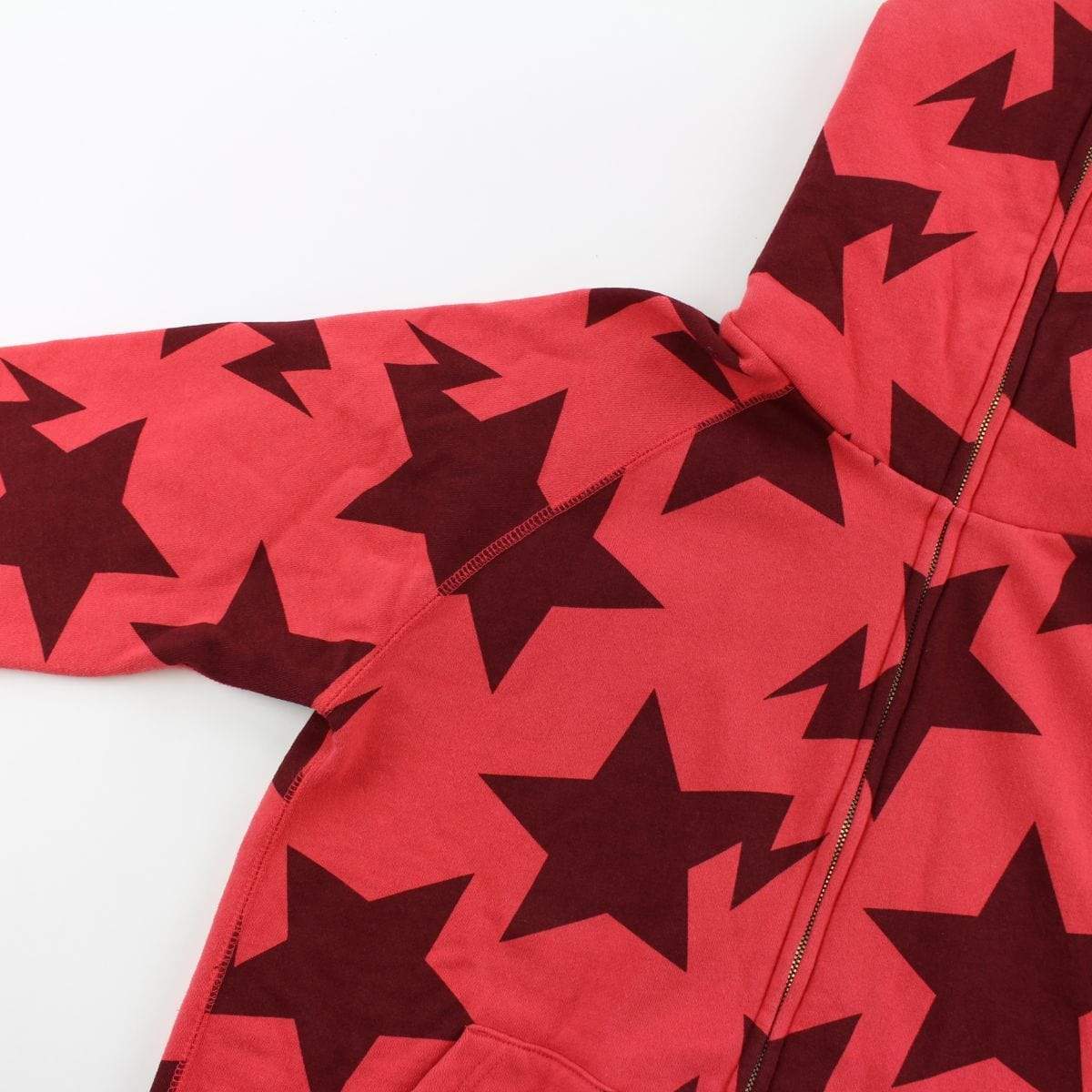 Bape Bapesta All Over Print Hoodie Red - SaruGeneral