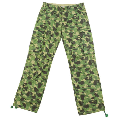 Pantalon cargo camouflage vert Bape ABC