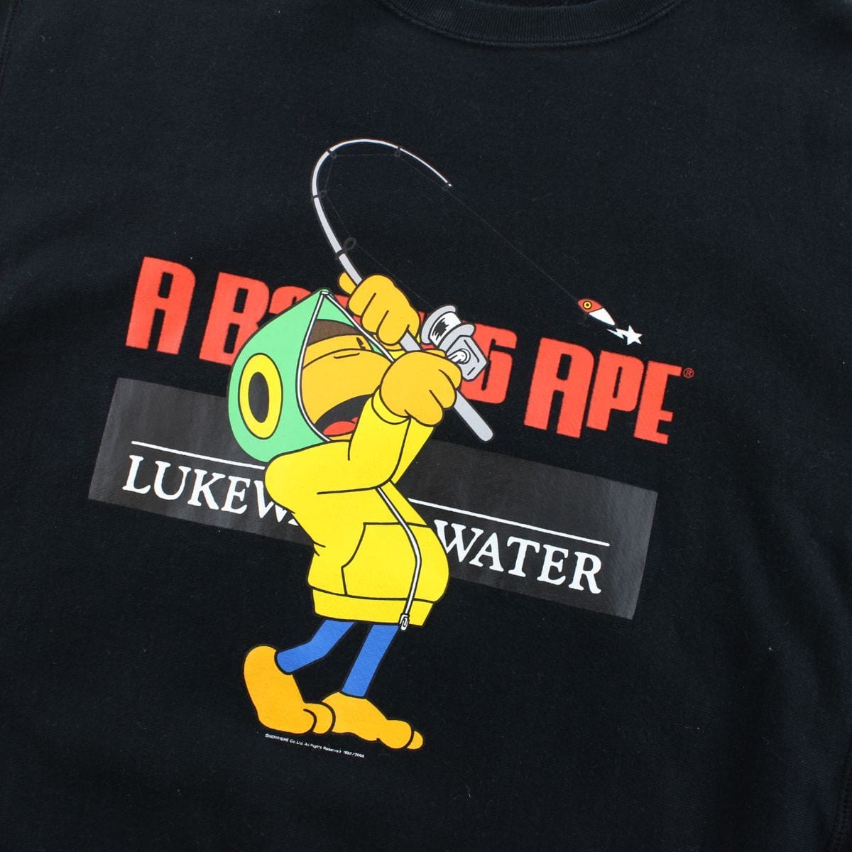 Bape Baby Milo Fishing Crewneck Black - SaruGeneral