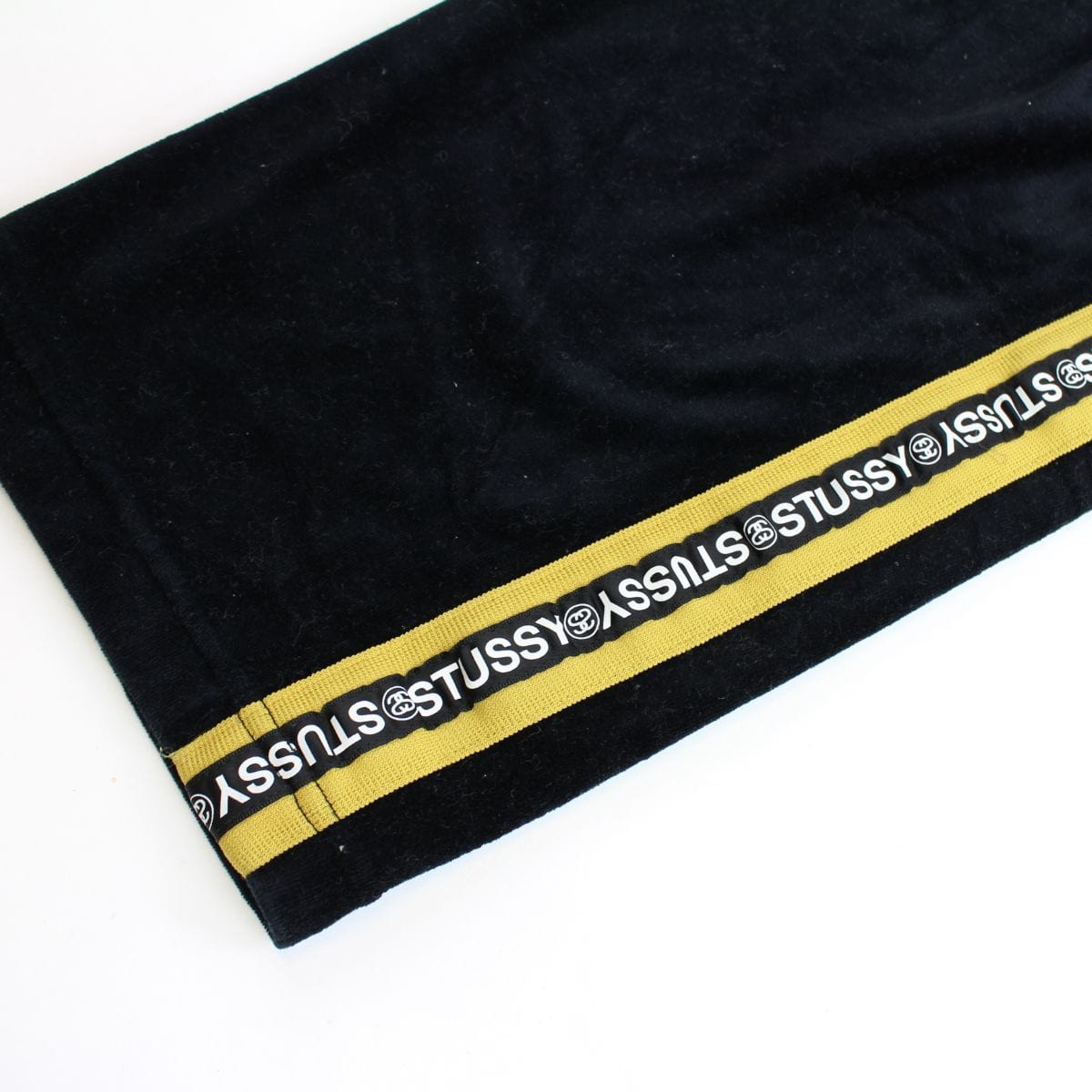 Stussy Velour Trackpants Black - SARUUK