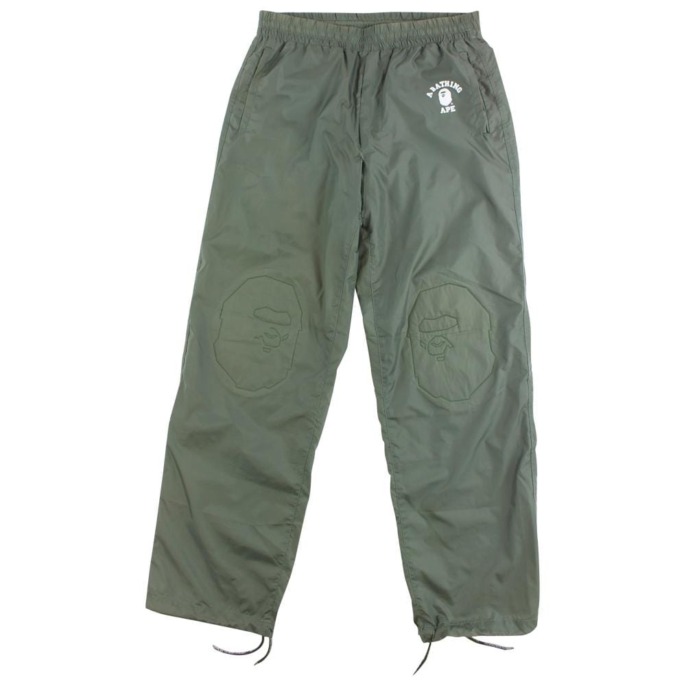 Bape Nylon Trackpants Green - SARUUK