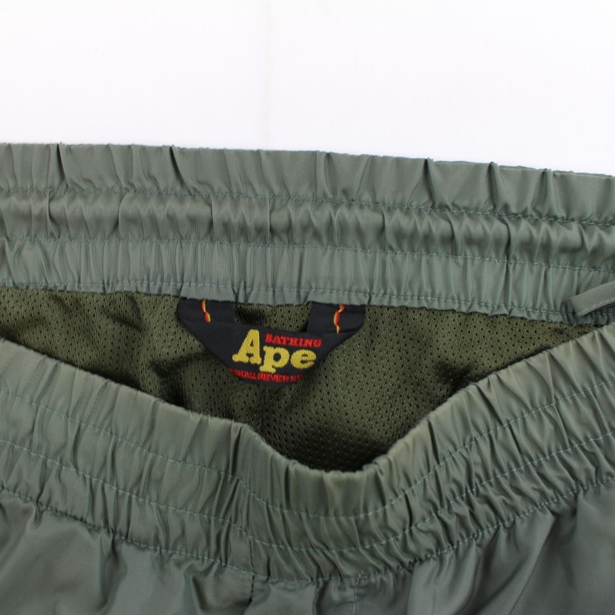 Bape Nylon Trackpants Green - SARUUK