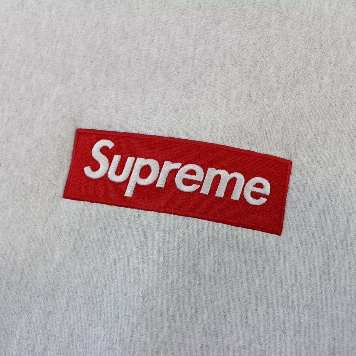 Supreme Red On Grey Box Crewneck - SaruGeneral