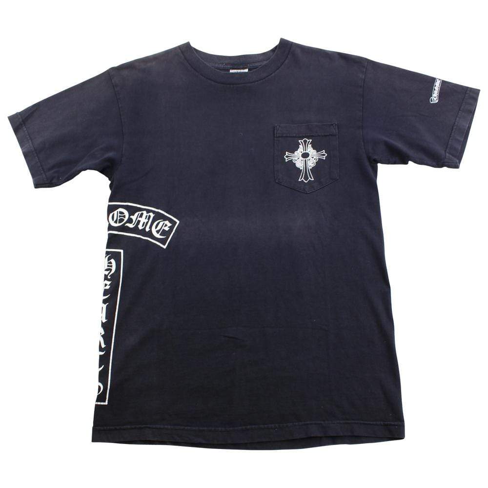 chrome hearts side cross pocket tee black - SaruGeneral