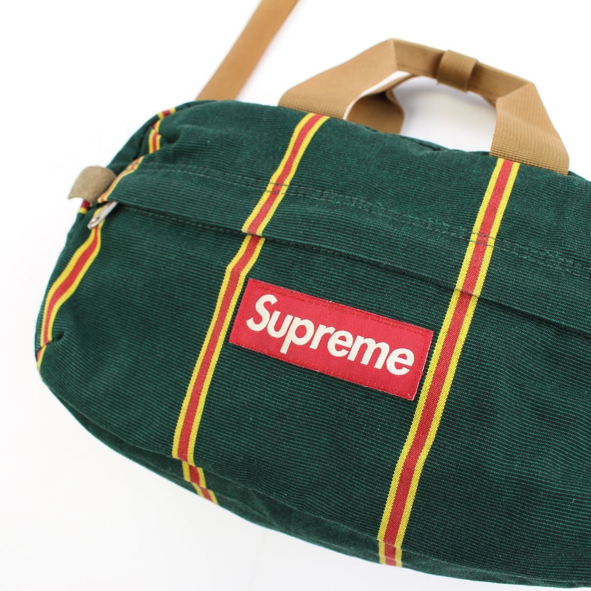 Supreme Pin Stripe Shoulder Bag Green - SARUUK