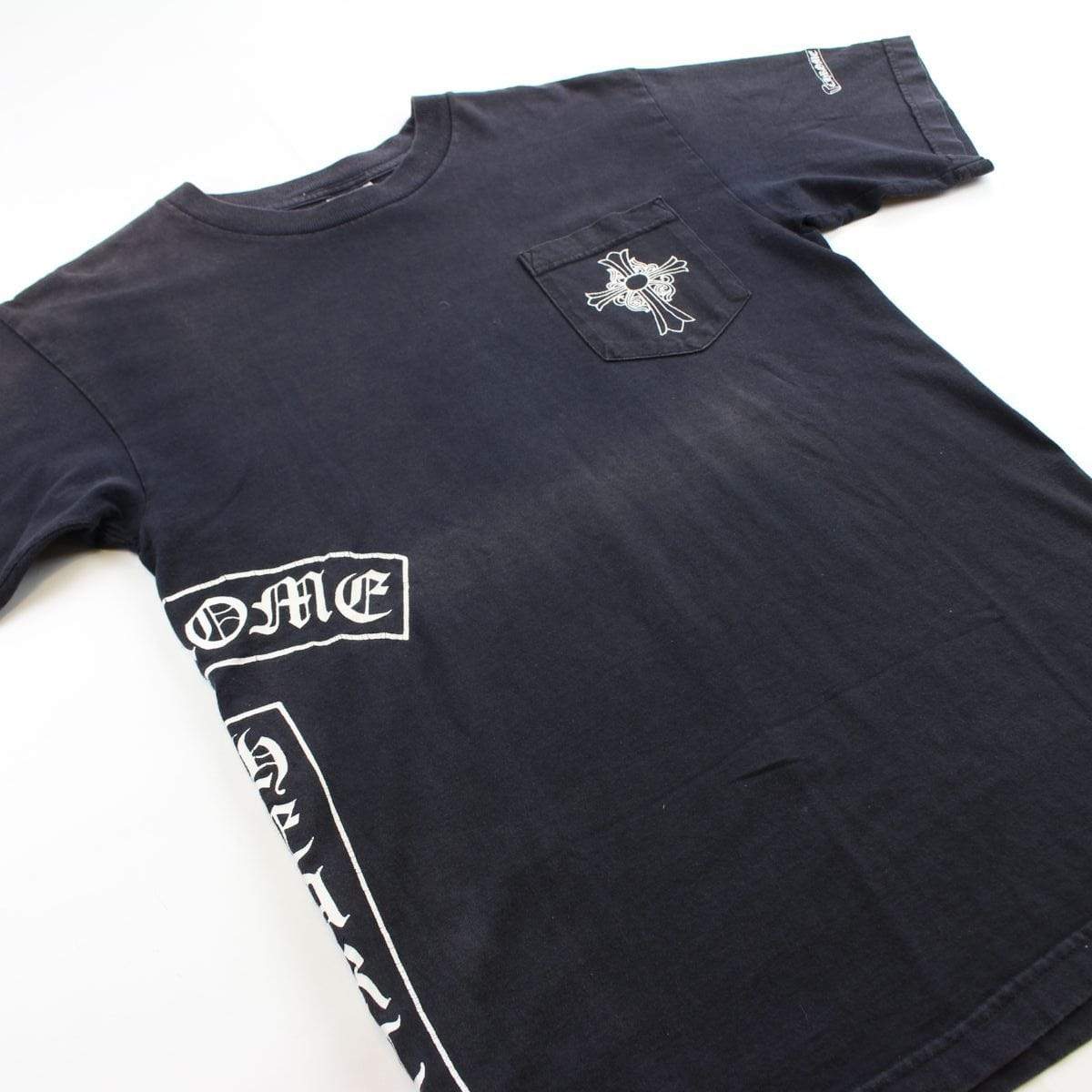 chrome hearts side cross pocket tee black - SaruGeneral