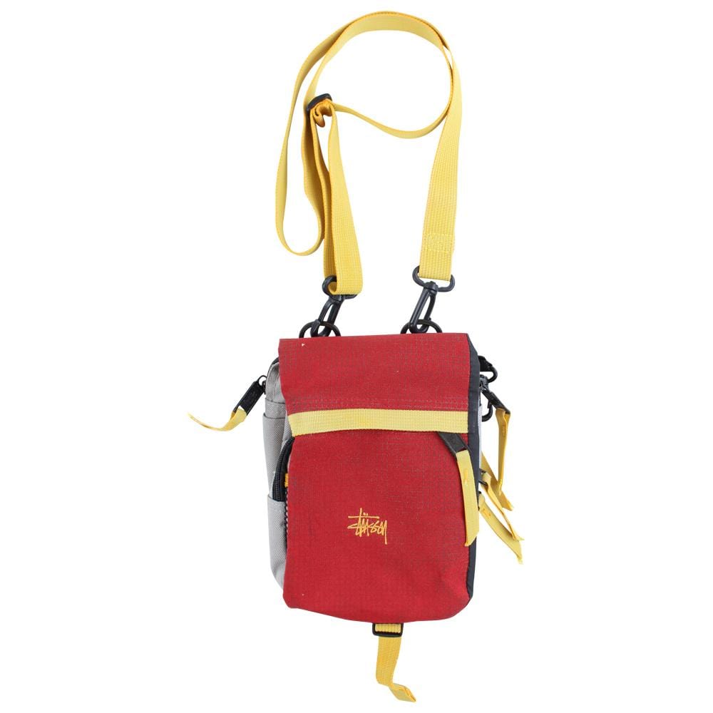 Stussy Red and Yellow Shoulder Bag - SARUUK