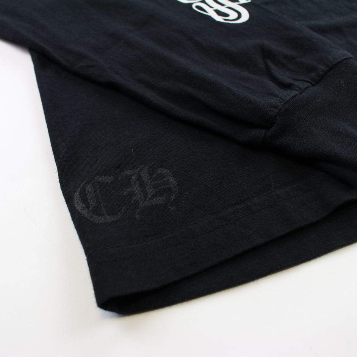 chrome hearts text ls black - SaruGeneral