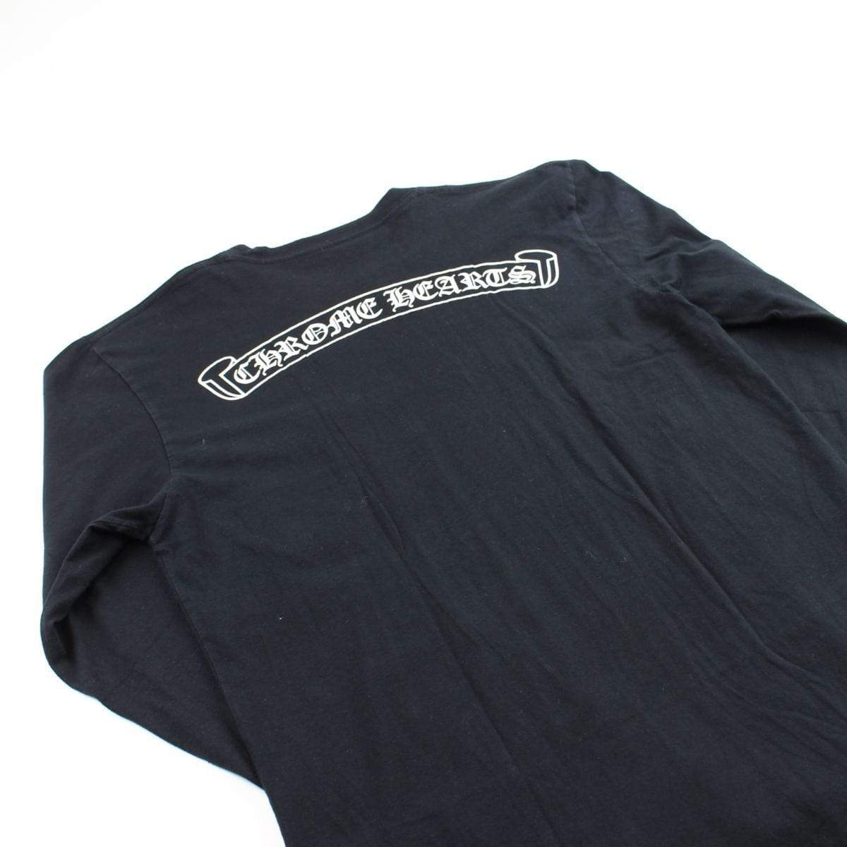 chrome hearts text ls black - SaruGeneral