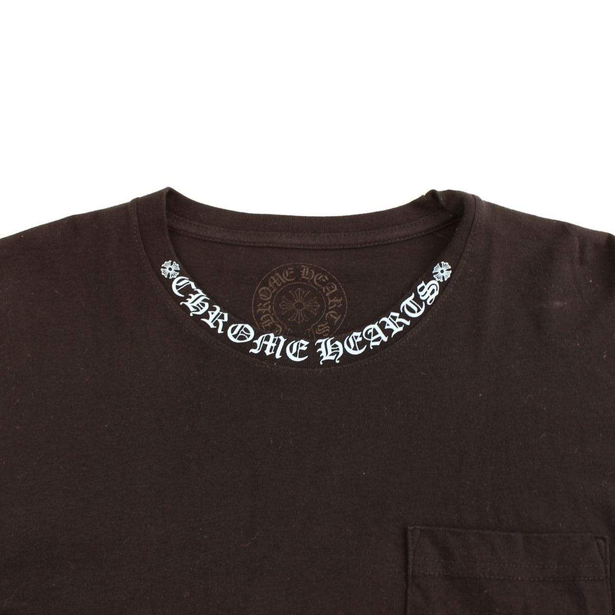 chrome hearts teal neckline text ls black - SaruGeneral