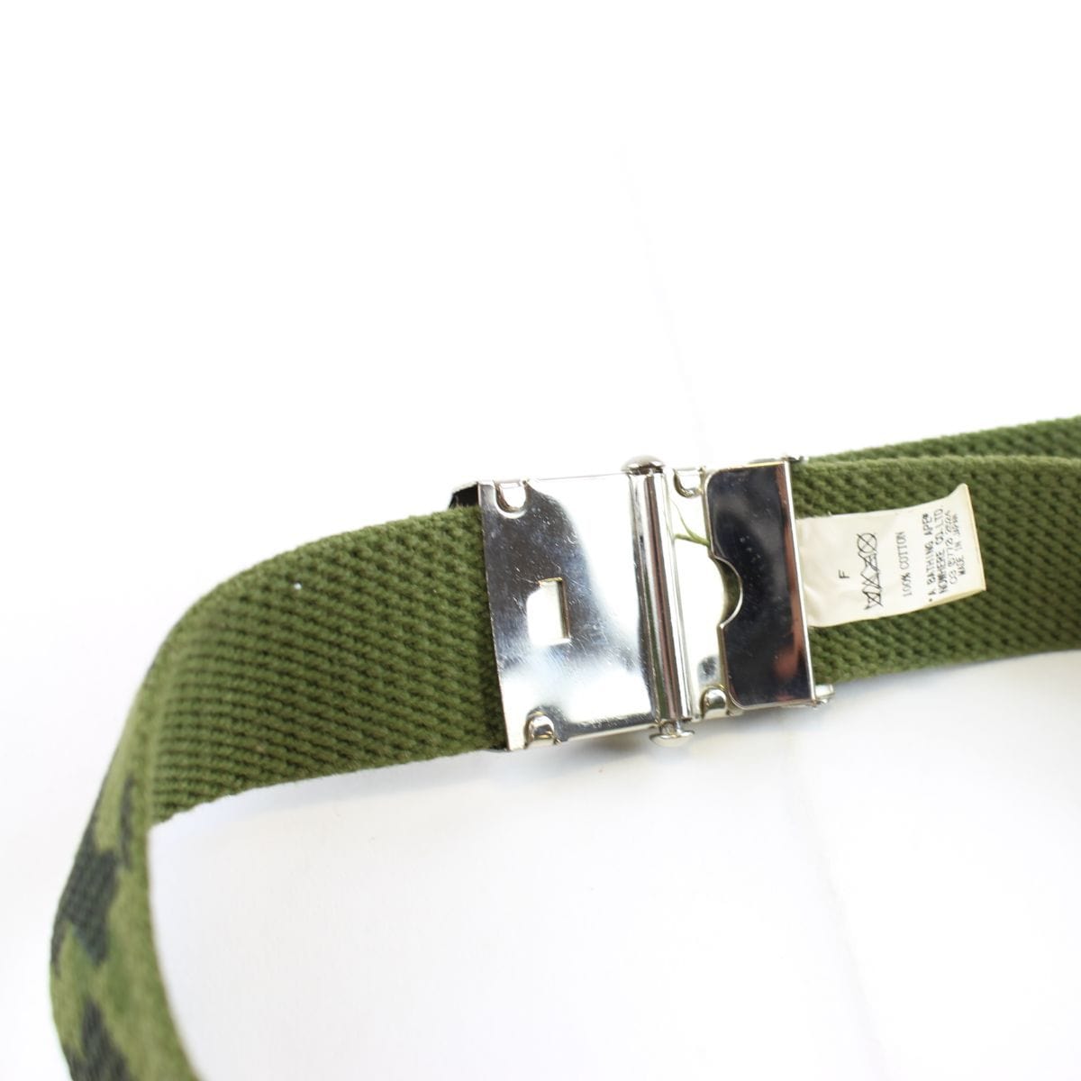 Bape 1st Green Camo Bapesta Belt - SARUUK