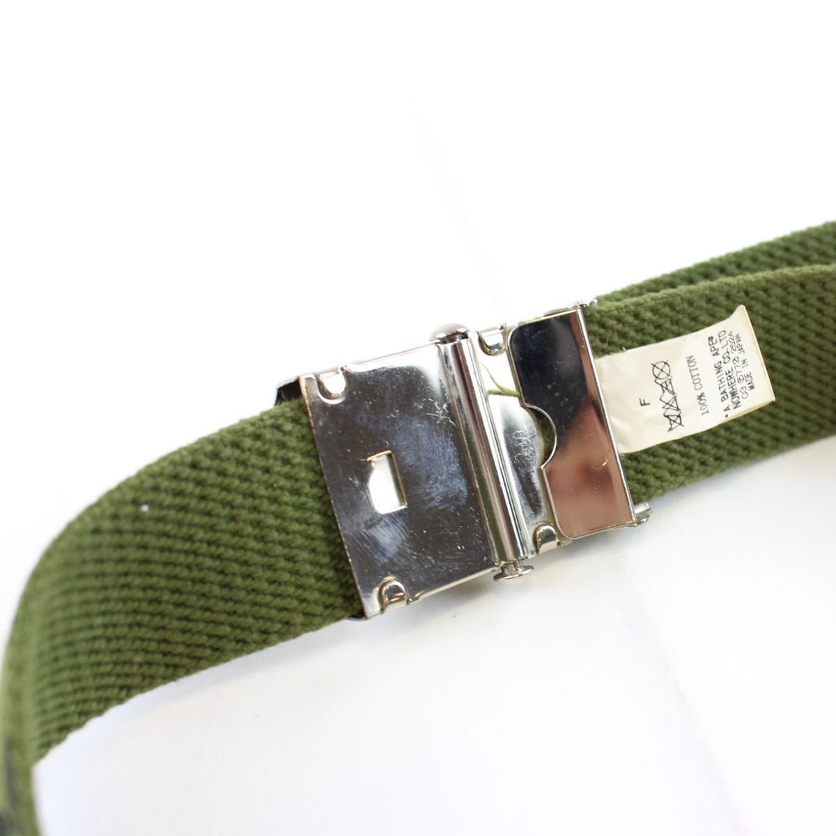 Bape 1st Green Camo Bapesta Belt - SARUUK