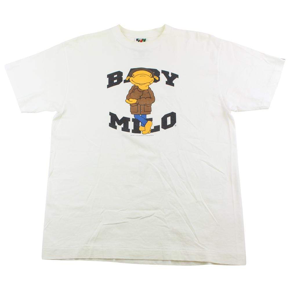 Bape Baby Milo Character Jacket Tee White - SaruGeneral