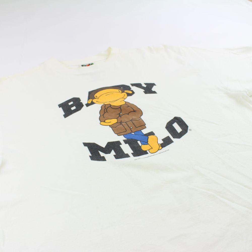 Bape Baby Milo Character Jacket Tee White - SaruGeneral