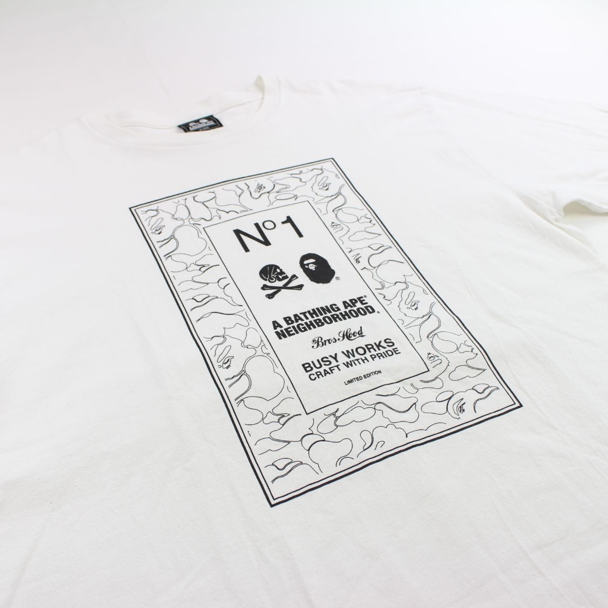 Bape x Neighborhood Box tee white - SaruGeneral