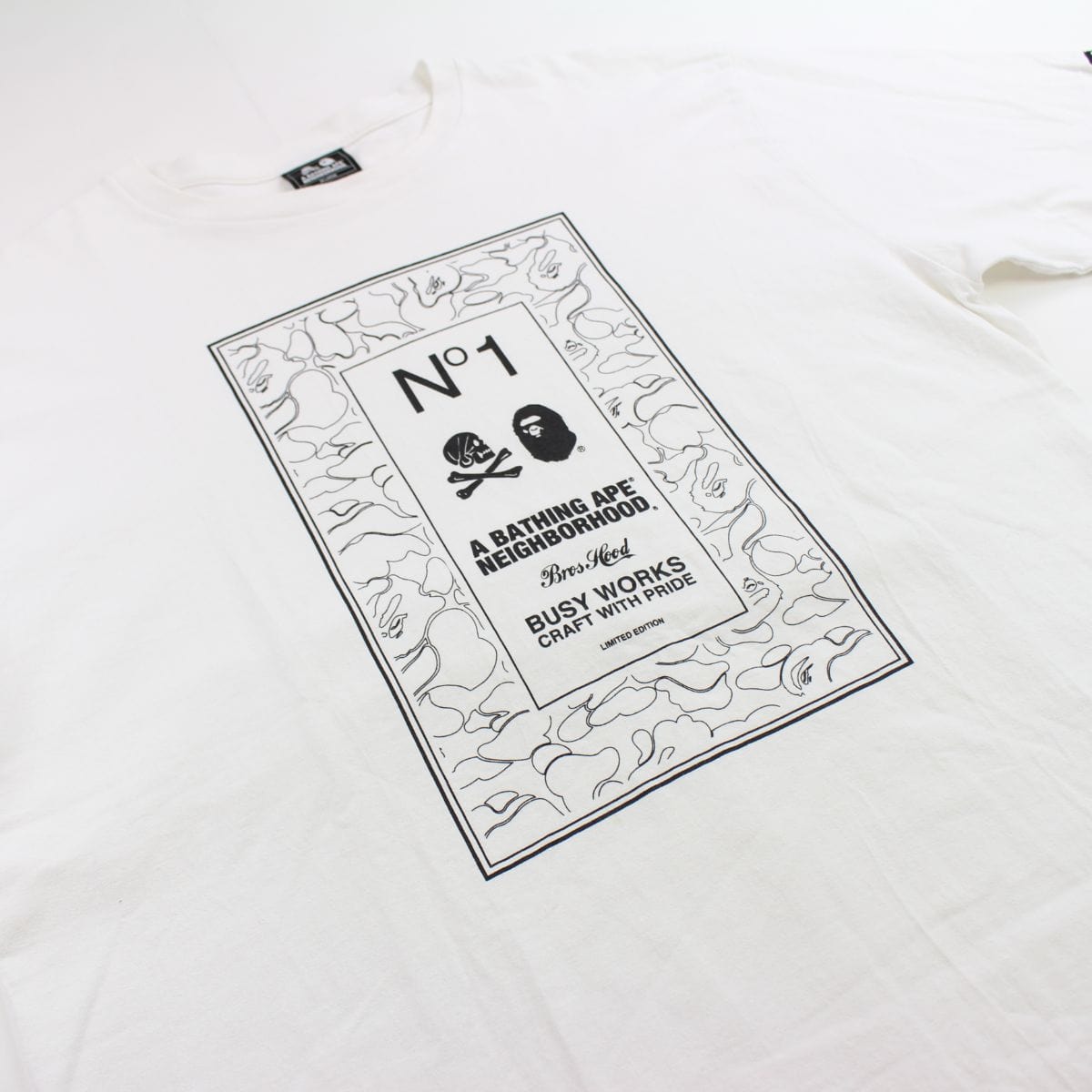 Bape x Neighborhood Box tee white - SaruGeneral