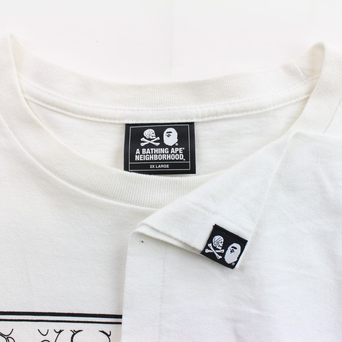 Bape x Neighborhood Box tee white - SaruGeneral